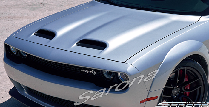 Custom Dodge Challenger  Coupe Hood (2017 - 2023) - $980.00 (Part #DG-023-HD)